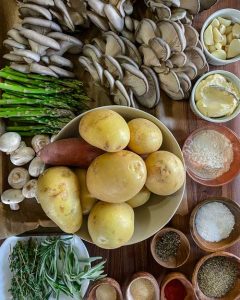 garlic butter mushroom ingredients