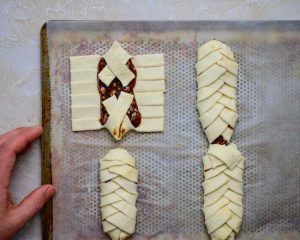 pecan braid dough folding